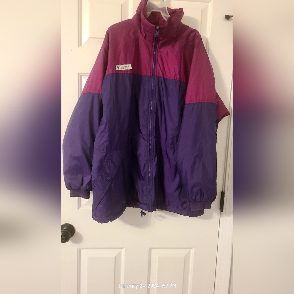 Vintage Columbia 1980s reversible coat.